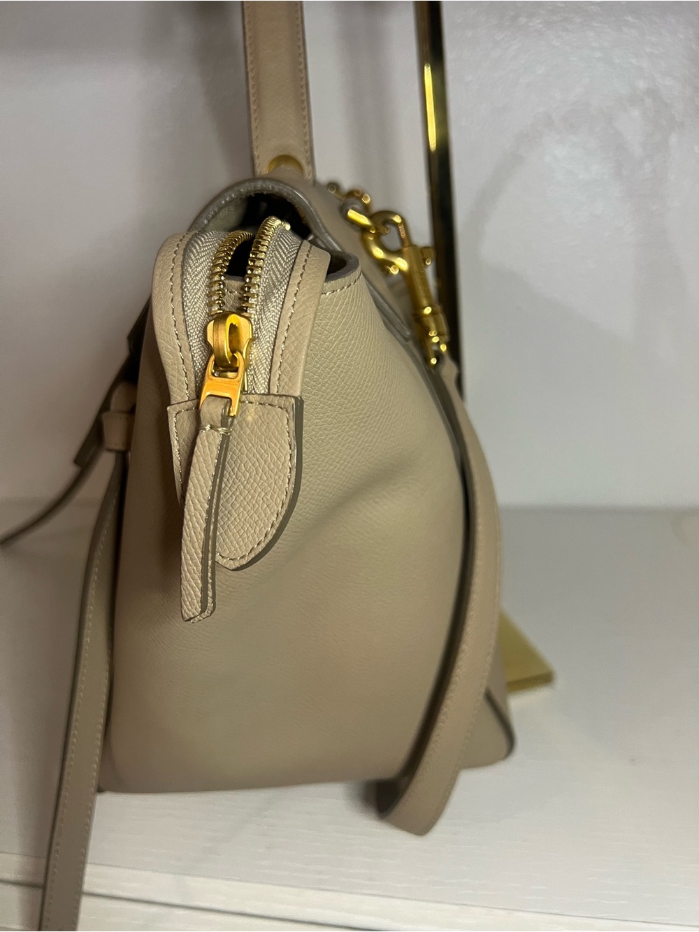 Celine Belt Bag Mini Beige Leather Handbag - Picture 3 of 16